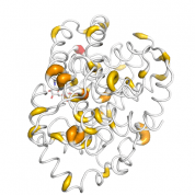ADPRH  protein 3D structural model from Catalog of Somatic Mutations in Cancer originally published in the paper COSMIC: somatic cancer genetics at high-resolution