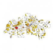HSA Recombinant protein 3D structural model from Catalog of Somatic Mutations in Cancer originally published in the paper COSMIC: somatic cancer genetics at high-resolution