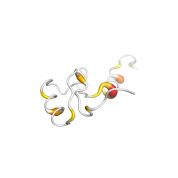 Bcl 6  protein 3D structural model from Catalog of Somatic Mutations in Cancer originally published in the paper COSMIC: somatic cancer genetics at high-resolution