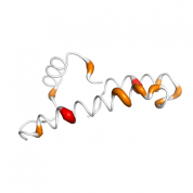 CHCHD7  protein 3D structural model from Catalog of Somatic Mutations in Cancer originally published in the paper COSMIC: somatic cancer genetics at high-resolution
