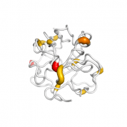 PPIL1  protein 3D structural model from Catalog of Somatic Mutations in Cancer originally published in the paper COSMIC: somatic cancer genetics at high-resolution
