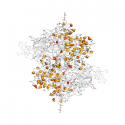 CD100  protein 3D structural model from Catalog of Somatic Mutations in Cancer originally published in the paper COSMIC: somatic cancer genetics at high-resolution